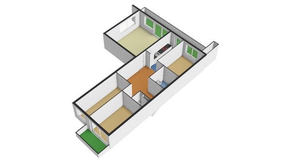 Floorplan - Pallieterburg 8, 2907 CH Capelle aan den IJssel